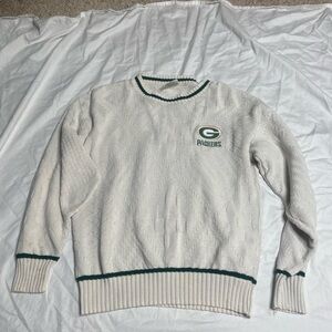 Vtg Green Bay Packers Lee Sport Sweater M Nutmeg Mills